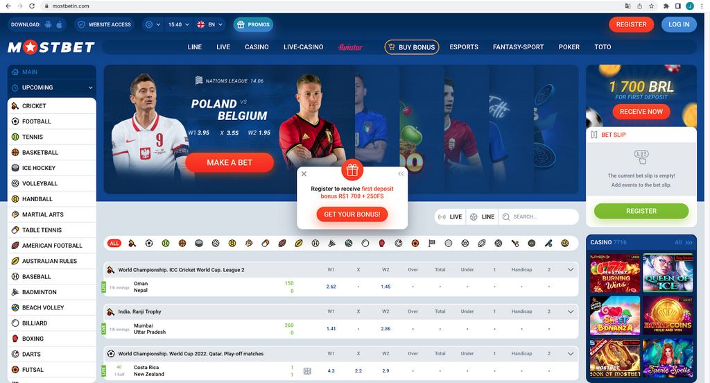 Мобильные приложения и версия MostBet